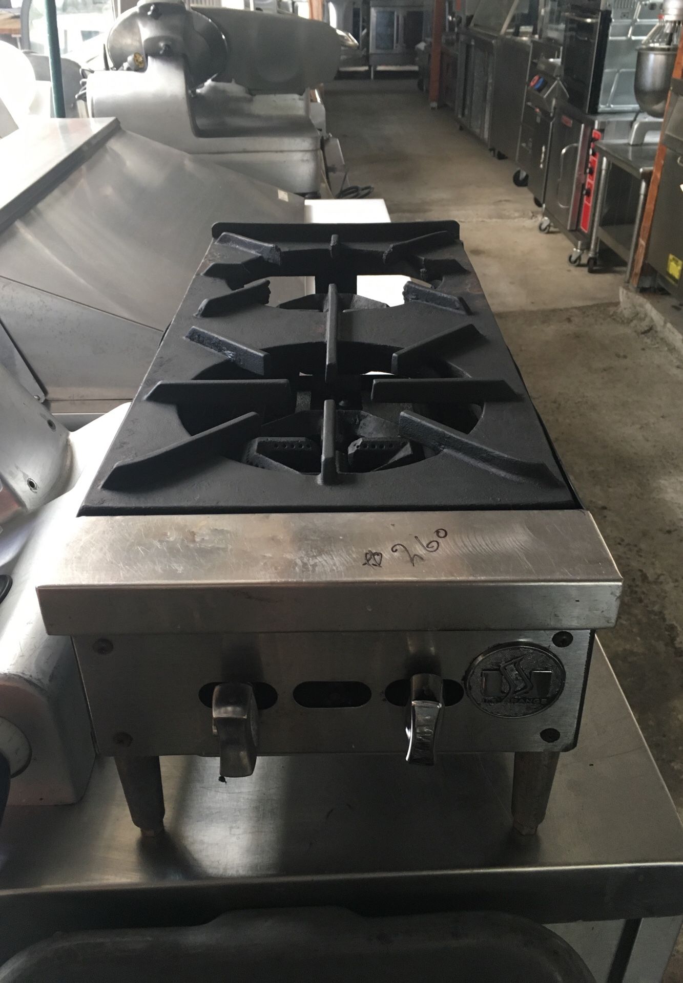 2 burner commercial stove