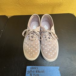 VANS - Lite Pink white polka dots 