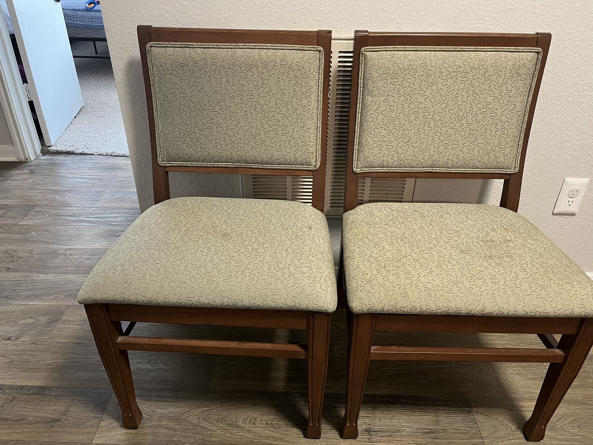 Wooden chairs