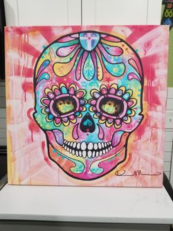 DIA DE LOS MUERTOS CANVAS $15