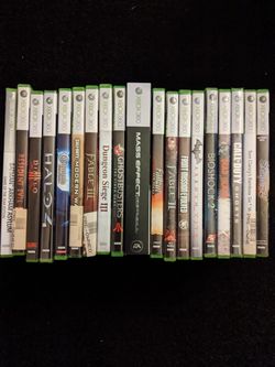 Like New Xbox 360. Black edition with 3 controllers and 20 games!