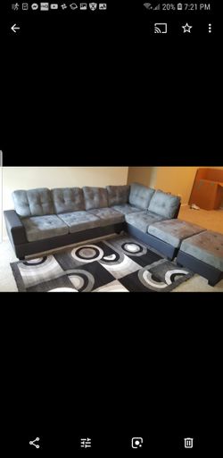 Grey sectional
