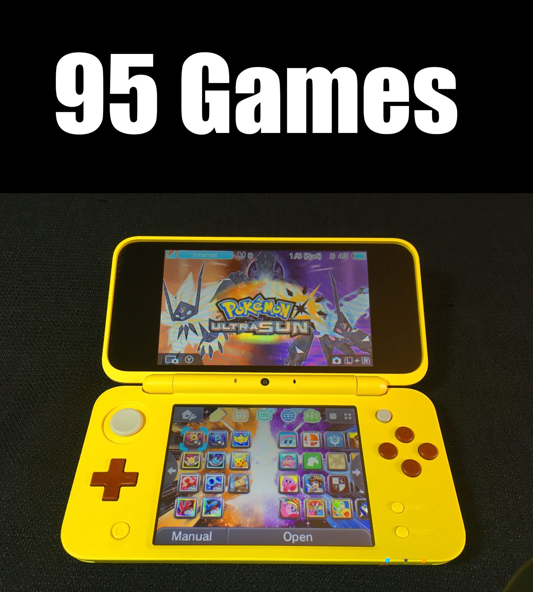 New 2DS XL with 95 Games