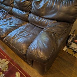 Free Leather Couch Located In San Jose 