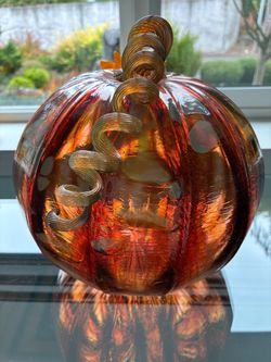 Blown Glass Pumpkin From Like Adams Glass