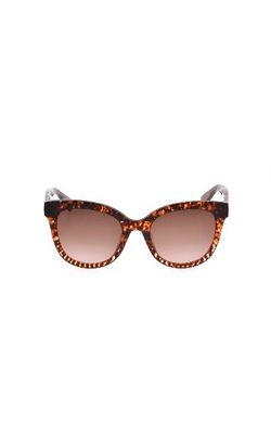 Furla SFU595 Brown Fantasy 52 MM Oversized Cat Eye Tortoiseshell Sunglasses BNWT