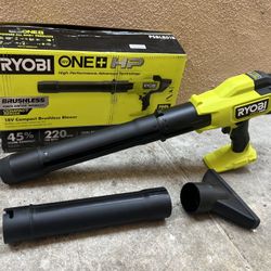 RYOBI ONE+ HP 18V Brushless Cordless 220 CFM 140 MPH Compact Leaf Blower (Tool-Only)