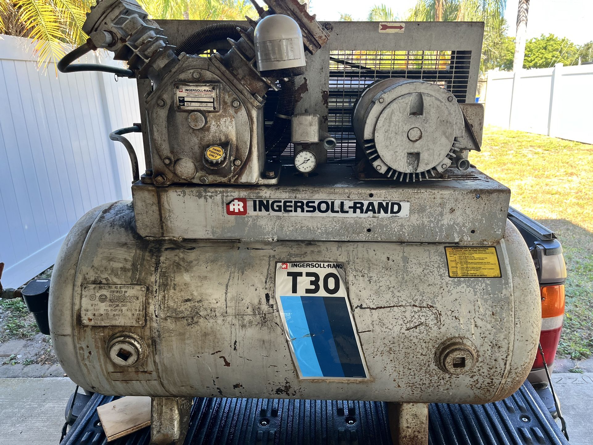 Ingersoll Rand T-30 Air Compressor
