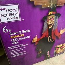 Home Depot Halloween Marionette Witch Animatronic