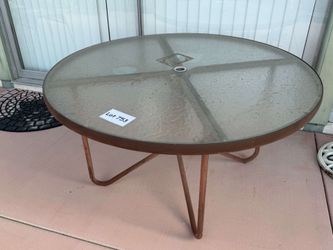 Glass Top Patio Table