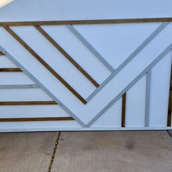 Modern Geometric Wood Wall Art 8’ x 4’ | Large Statement Piece | Handmade