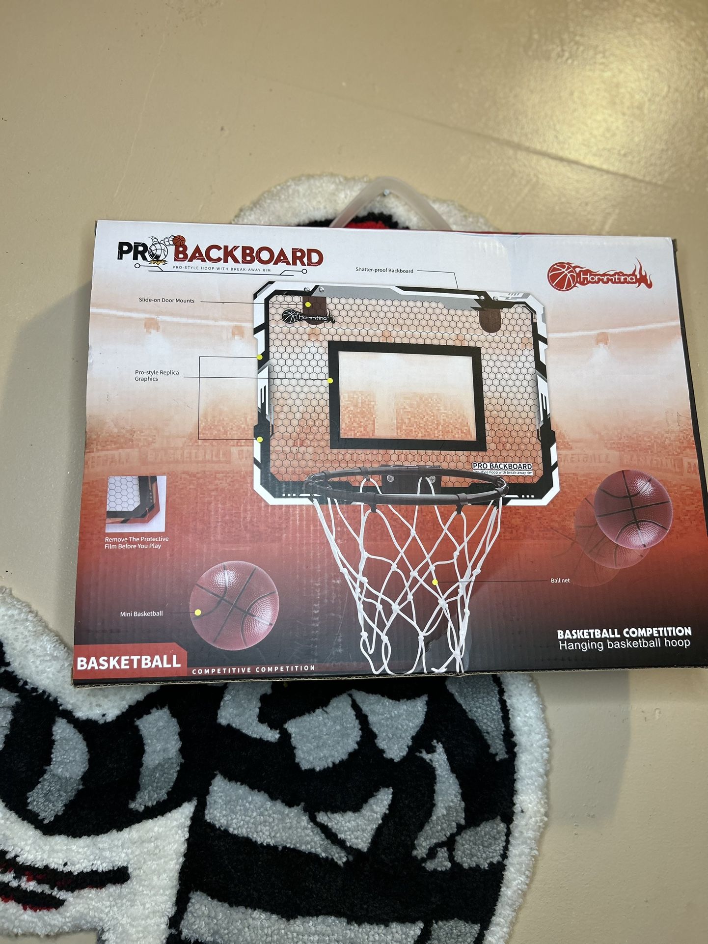 Brand New Ayieyill Door Basketball Hoop With 3 Basketballs
