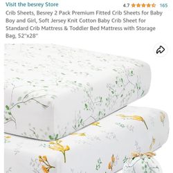 Crib sheet set of 2