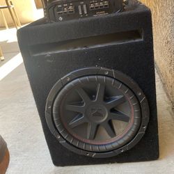 Subwoofer Kicker 10” Box With Rockford Fosgate Amplifier