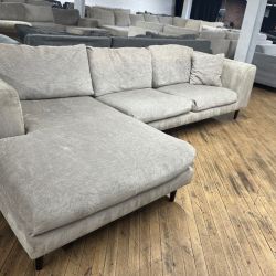Delivery available sectional couch and chaise
