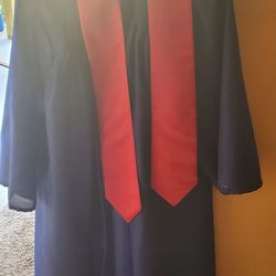 Navy Blue Graduation Gown 🎓