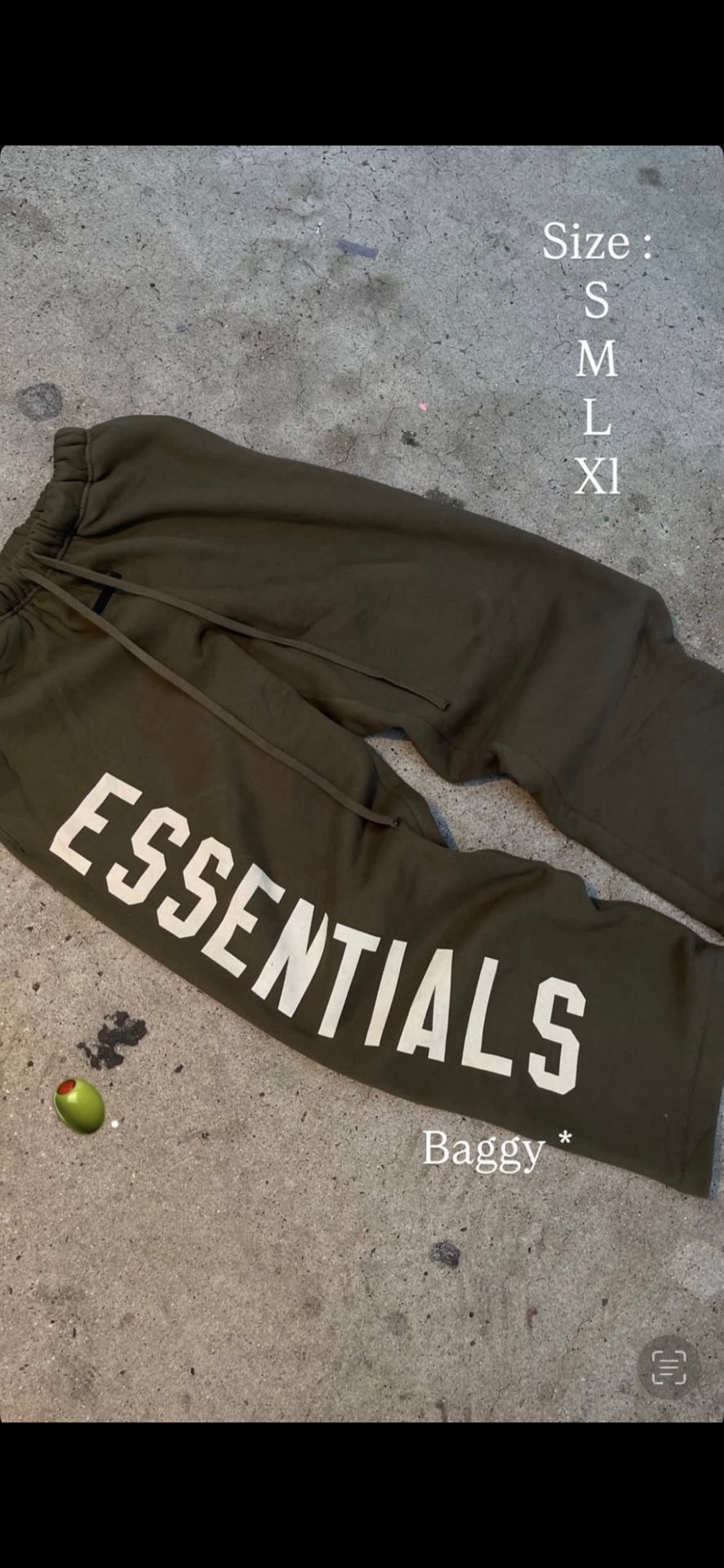 Essentials Sweats Greenish Brown