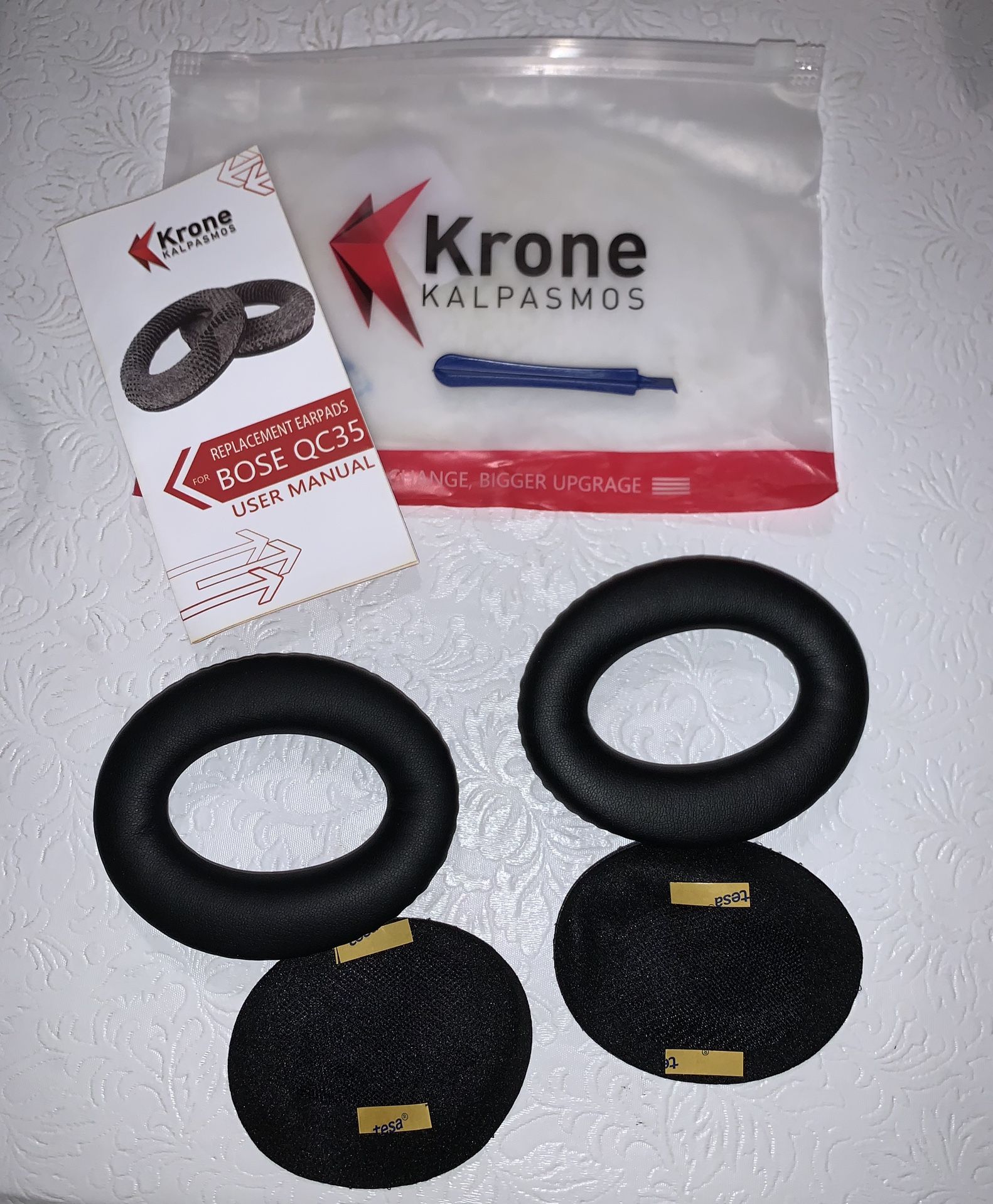 Krone Kalpasmos Replacement Earpads!! For Bose QC35 Headphones!!