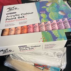 Monte Marte Acrylic Collie Paint Set And paint Brushes