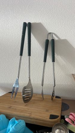 Barbecue utensils they’ve been in the storage $2.00