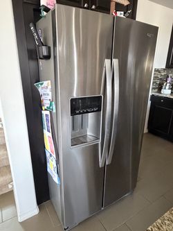 Whirlpool Stainless Steel Side-by-Side Refrigerator w/ Water & Ice Dispenser