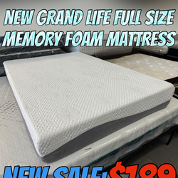 NEW GRAND LIFE FULL SIZE MEMORY FOAM MATTRESS
