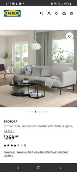 1 Large Coffee Table And 3 Small Side Tables