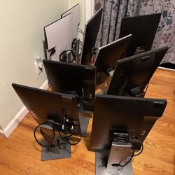 They are 23 24 27 inches New & Used Dell Lenovo  LG UHD Monitor or LCD LED for Desktop Laptop Macbook Nuck Dock Station - PLEASE READ  DETAILS