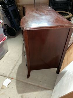 Desk and curio cabinet