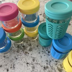Glass Baby Food Storage (2 oz And 8oz)