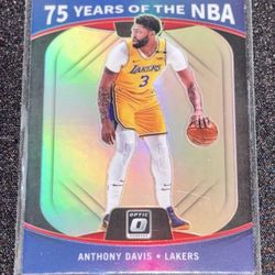 Anthony Davis 2021-22 Donruss Optic 75 Years of the NBA Prizm #28