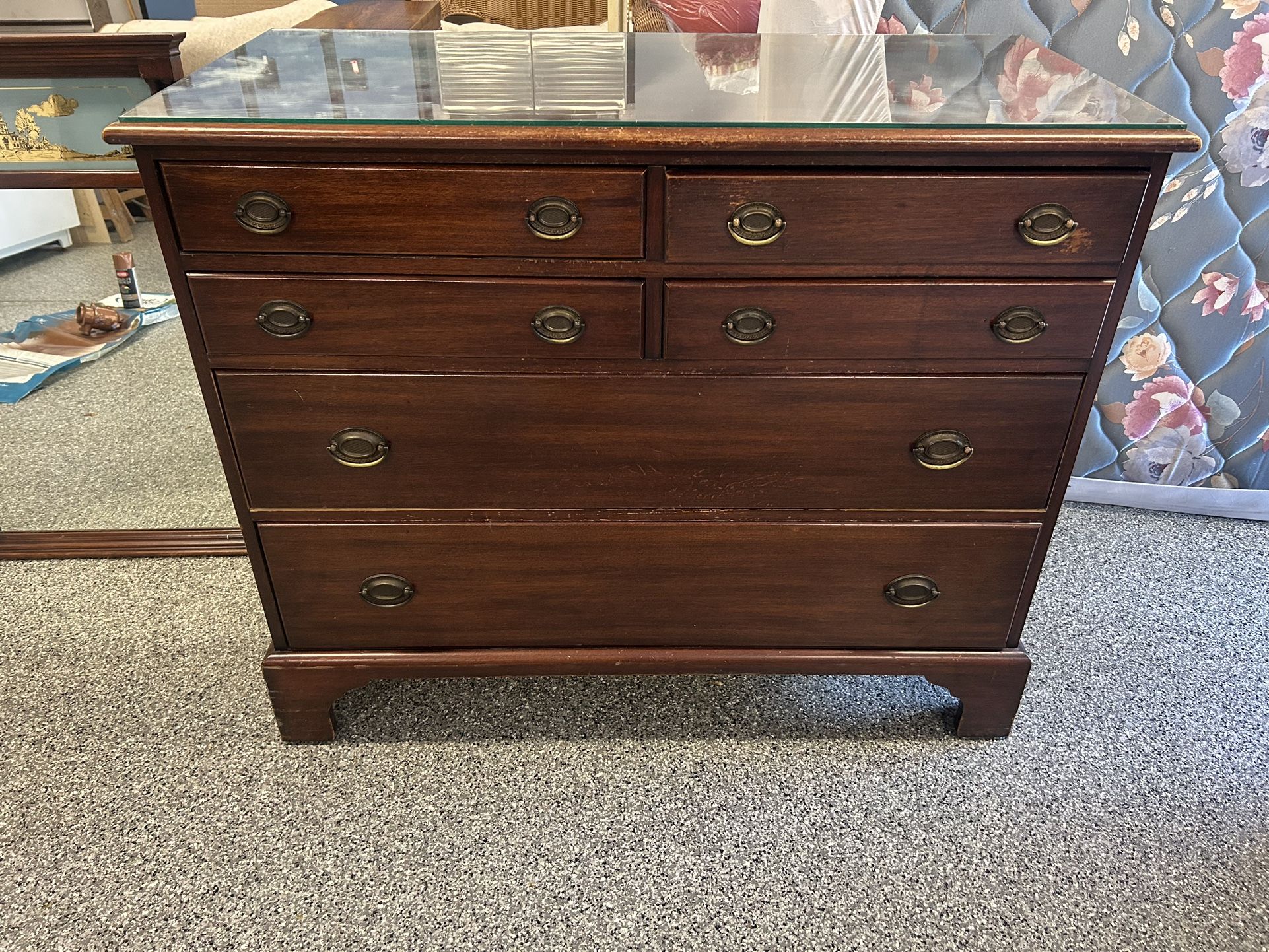 Antique Dresser With Mirror