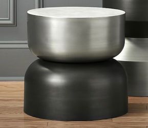 Beautiful CB2 Silo Side Tables, sold as a pair.