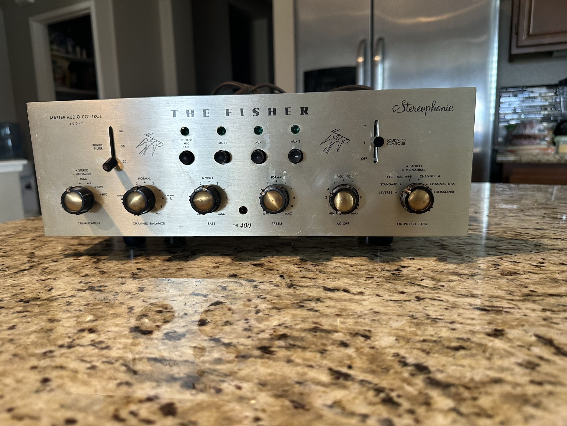 FISHER 400C TUBE PREAMP VINTAGE