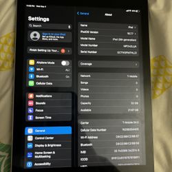 iPad 5th Gen WiFi + Cellular 