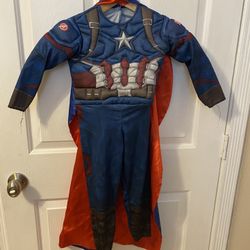 Halloween Costume Captain America Toddler Sz 3T-4T