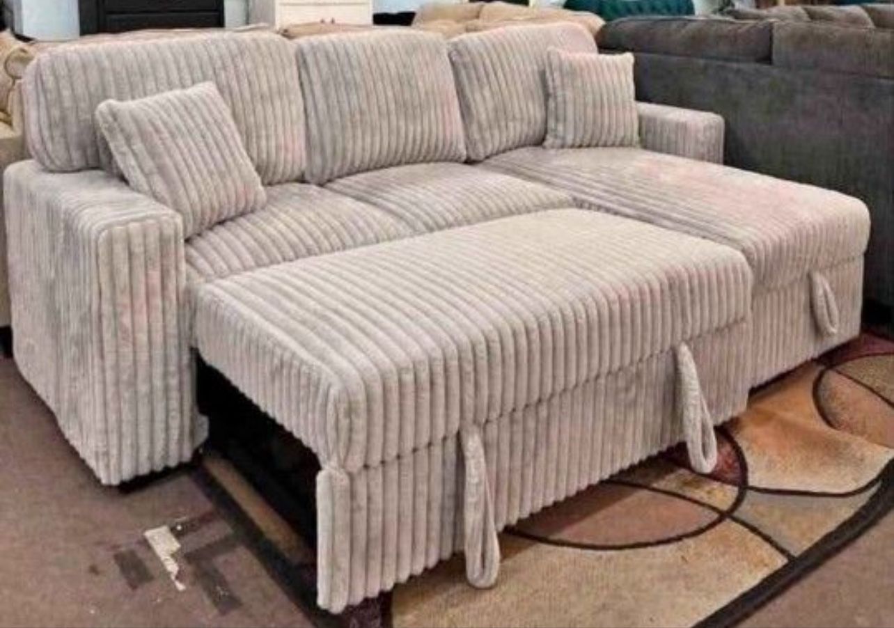 Brand New Corduroy Sleeper With Storage