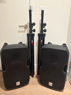 Alto Professional DJ/PA Speakers + Stands