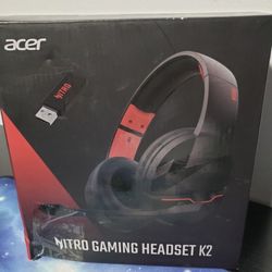 New Acer 2.4GHz Flex Wireless Gaming Headset, Non-Stop 100H Battery, Dynamic 50mm Drivers, Clear Voice Mic, Bluetooth 5.3, 3.5mm, Gaming Headphones