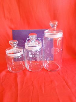 Princess House Crystal Canisters