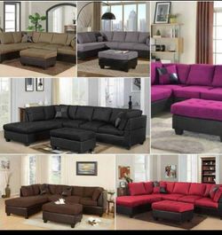 2 PCS SECTIONALS IN DIFFERENT COLORS NEW
