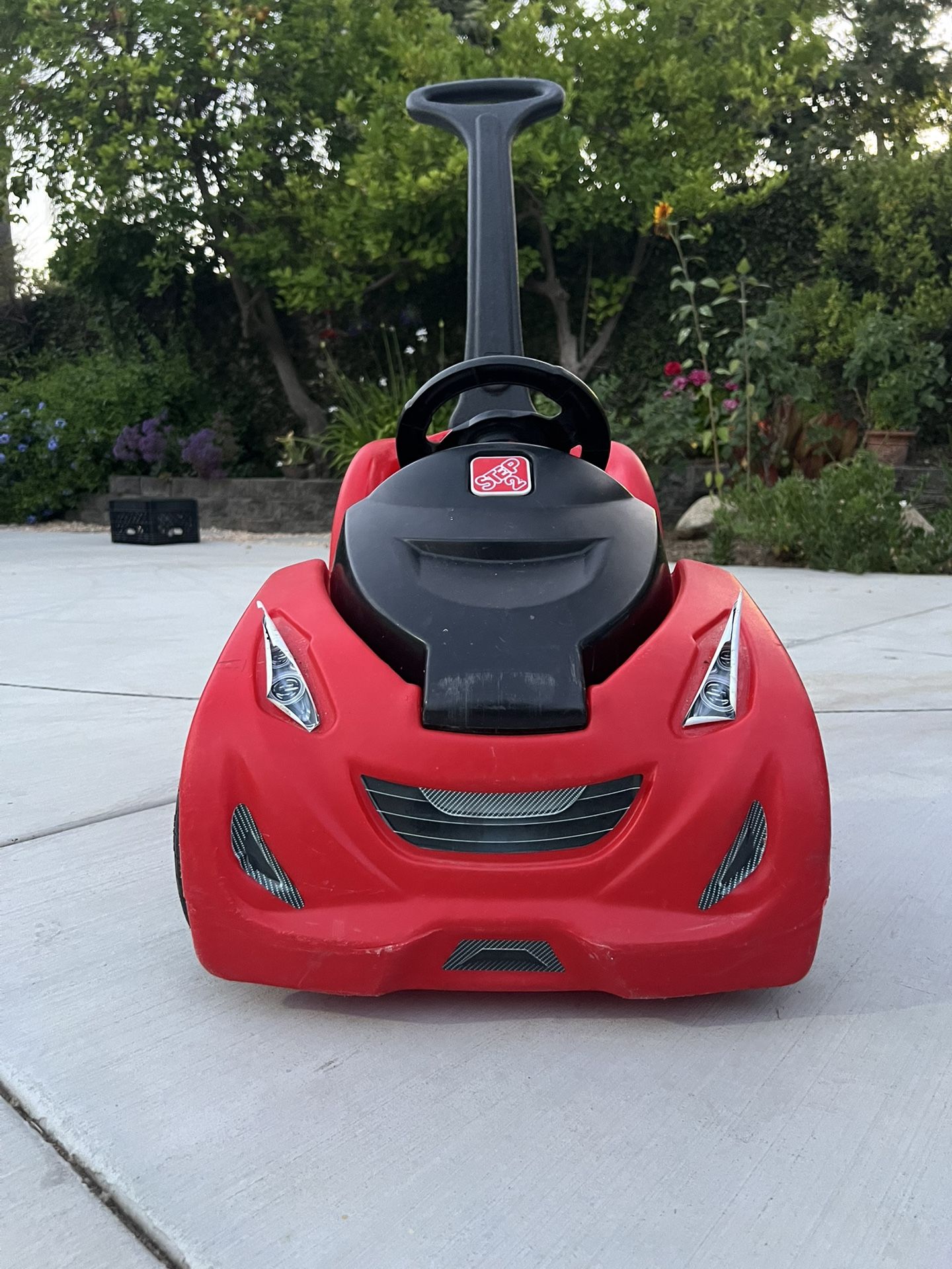 Step 2 , Red Kids Push Car.toddler Car, Nice Red. Includes Seat Belt….