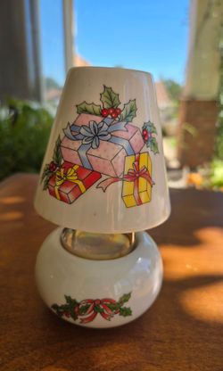 Christmas Ceramic Candle Lamp Holder