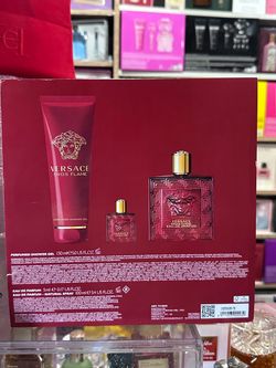 Versace eros flame 🔥 set eau de parfum  3.4oz