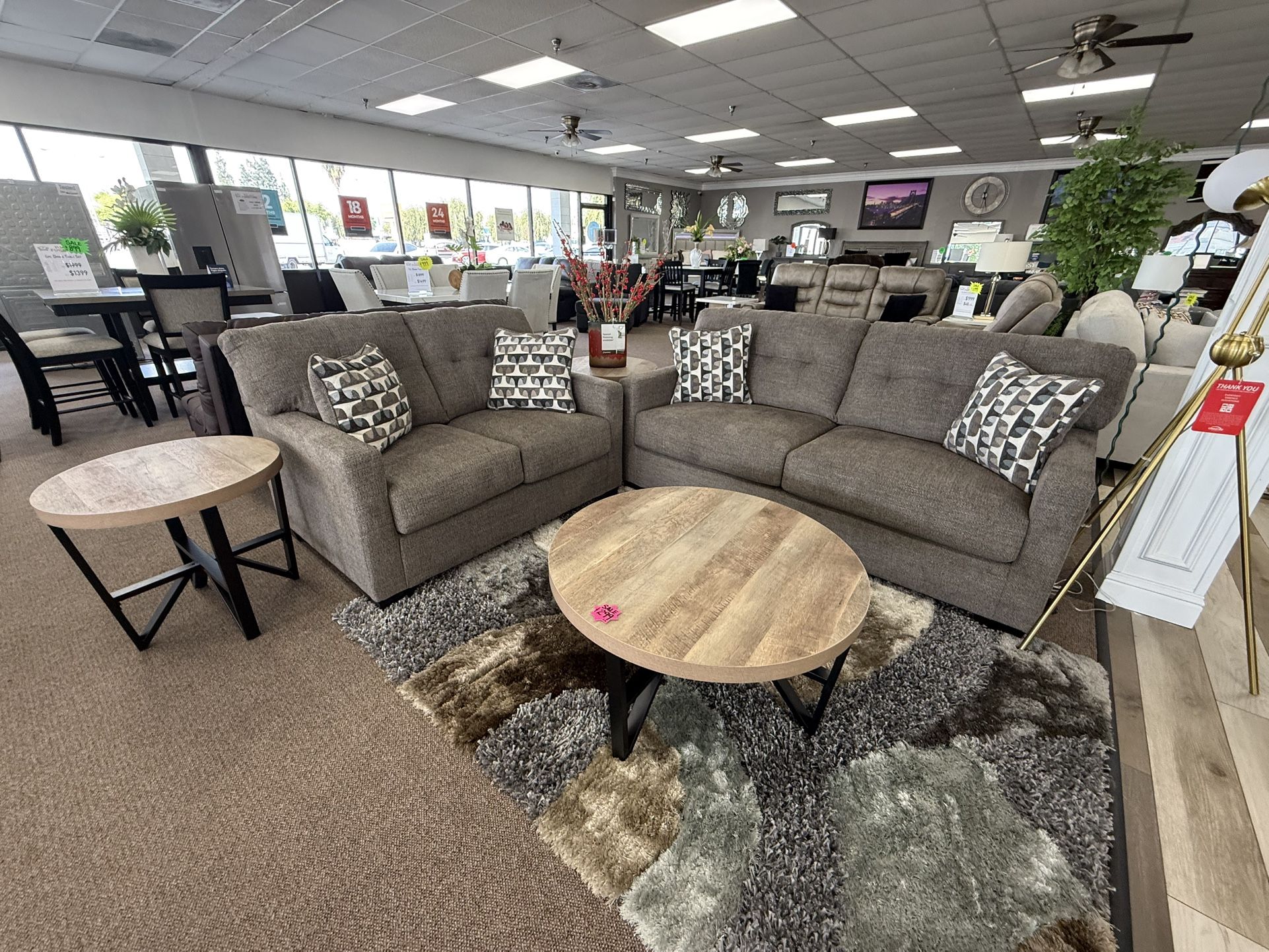 2 PC SOFA AND LOVESEAT