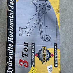 New 3 Ton Floor Jack and Steel Racing car Jack with Single Piston Pump,Lifting Range 3"-18"，Yellow