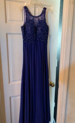 Royal blue prom dress