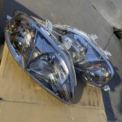 99-00 Honda Civic Headlights Gunmetal
