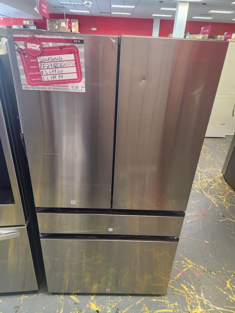 Amazing Samsung 36 Inch 4 Door French Door Refrigerator 29 Cu Ft Stainless Steel Panel Ready RF29BB8600Q