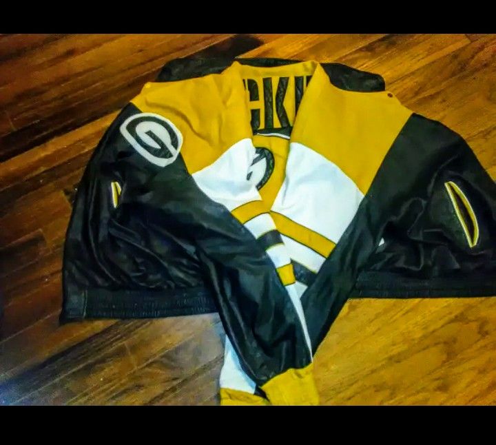 Leather Green Bay Coat Green Bay Packers Very Nice Stylish Leather
